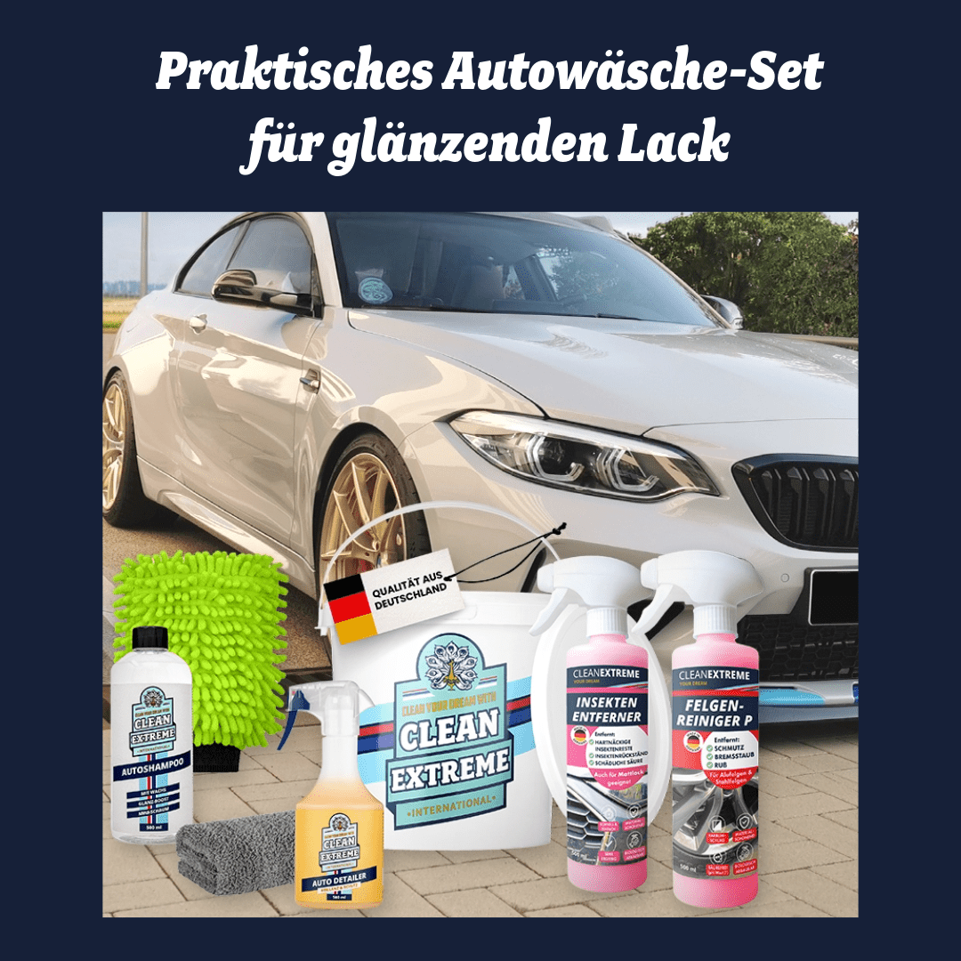 Praktisches Autowäsche-Set für glänzenden Lack - CLEANEXTREME