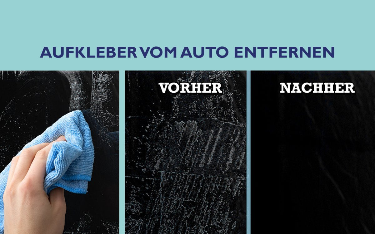 Aufkleber und Aufkleber-Reste vom Auto entfernen - CLEANEXTREME