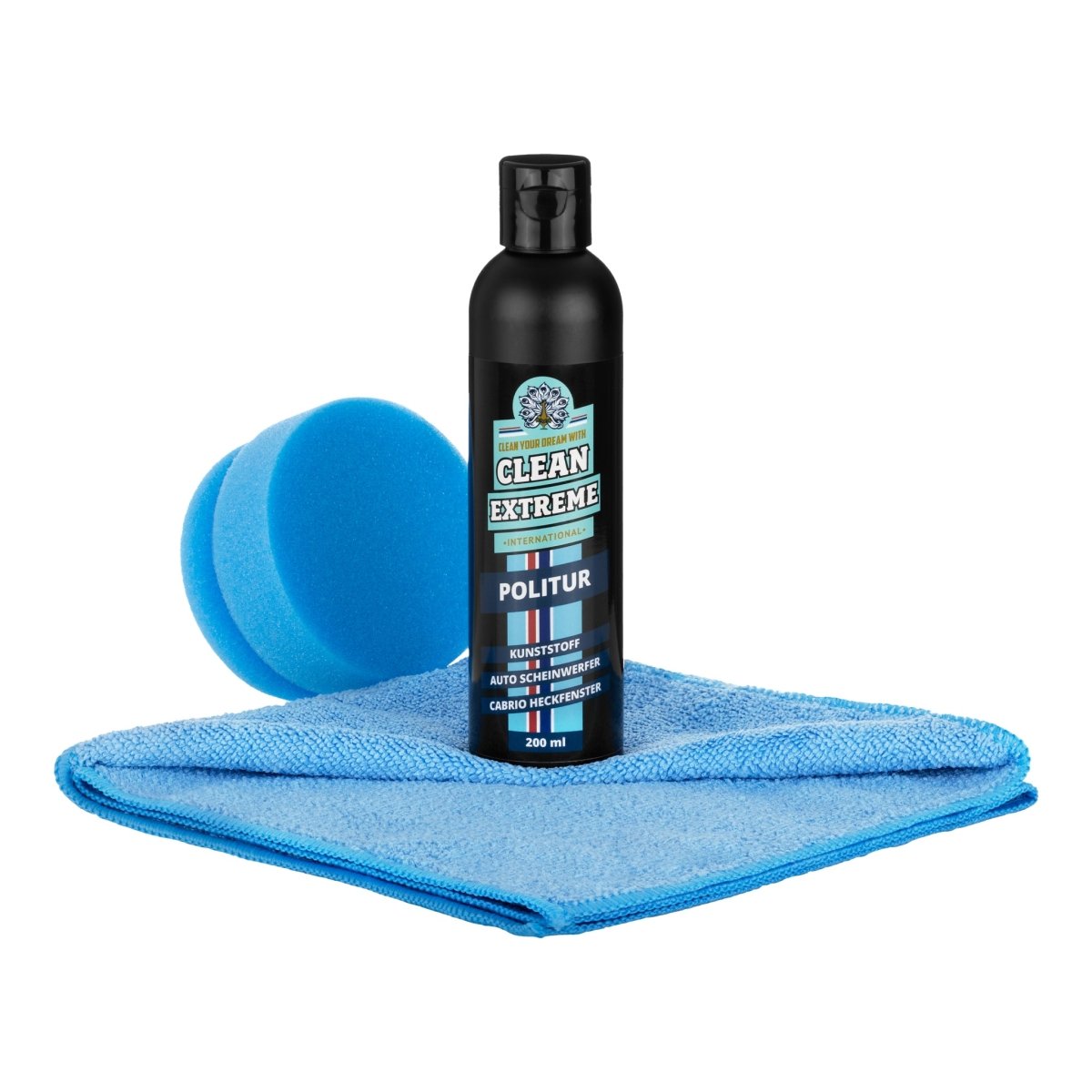 Auto Scheinwerfer polieren - mit Kunststoff-Politur - CLEANEXTREME