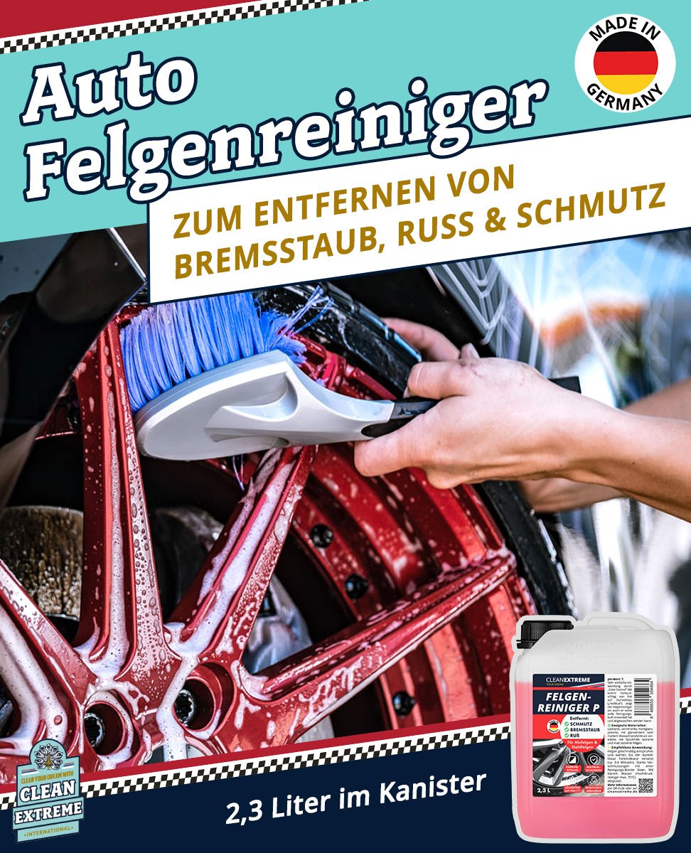 Felgenreiniger P redblue Säurefrei pH-neutral mit Farbumschlag 2,3 Liter - CLEANEXTREME