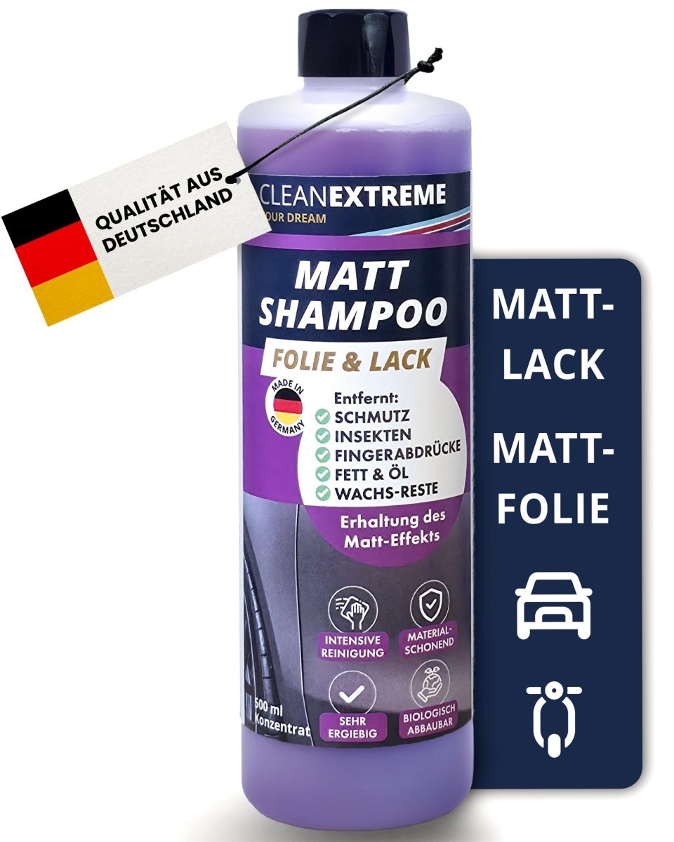 Mattlack Auto - Shampoo Folie & Lack - Konzentrat - 500 ml - CLEANEXTREME