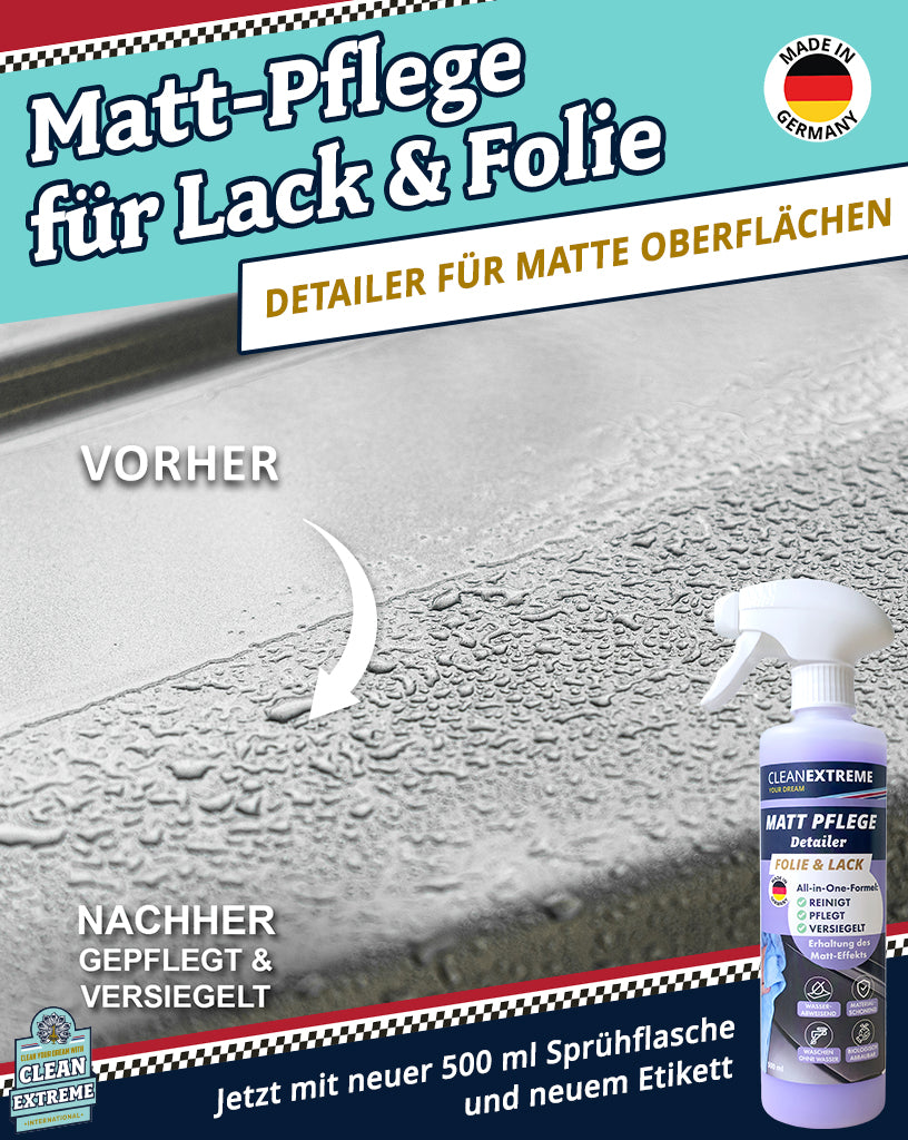 Auto Matt Pflege Folie & Lack mit Versiegelung - Detailer - 500 ml