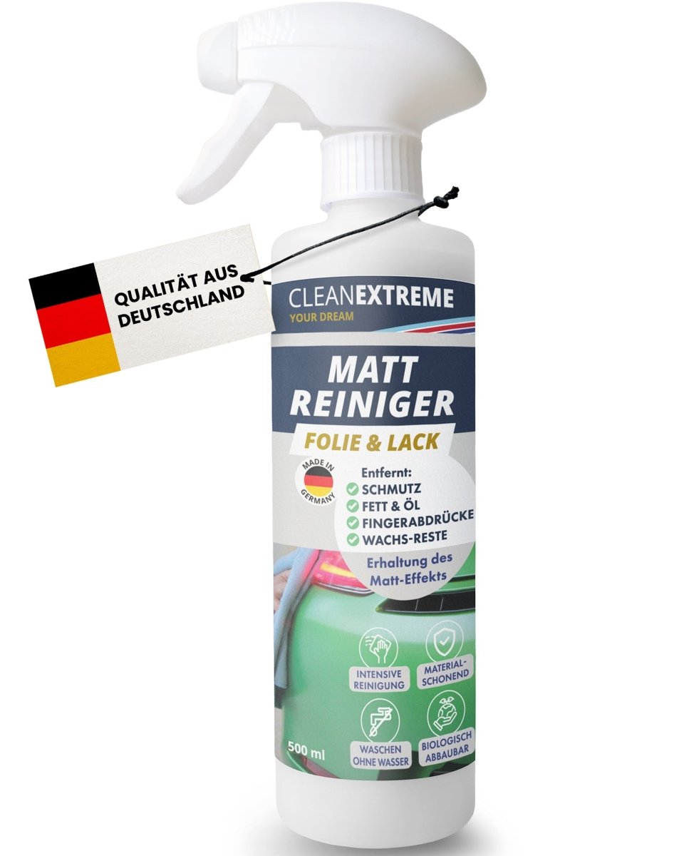 Mattlack Reiniger 500ml | Intensiv-Spray für Matt-Folie & Lack | CLEANEXTREME