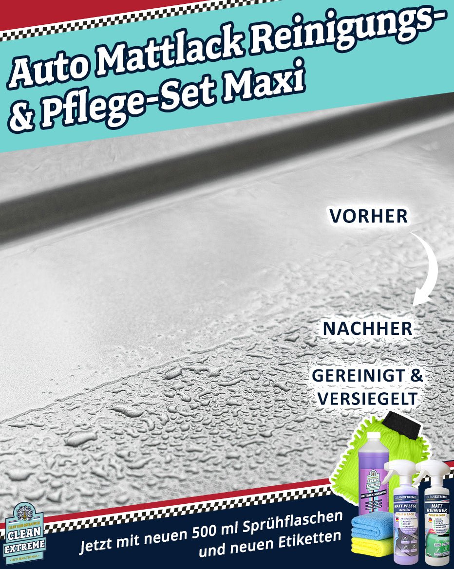 Auto - Set Mattlack / Mattfolie – Reinigung + Pflege MAXI - CLEANEXTREME