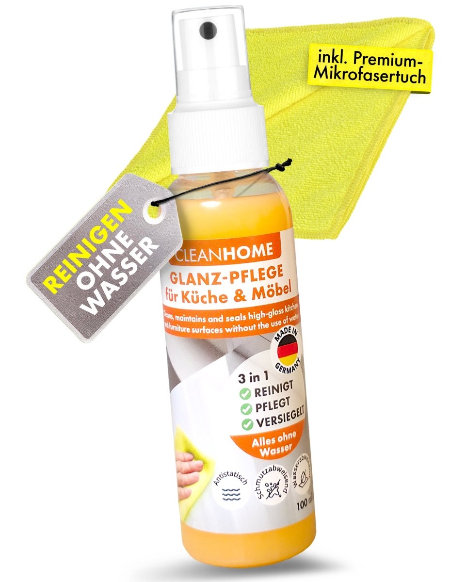 CLEANHOME Glanz - PFLEGE Set für Küche & Möbel - CLEANEXTREME