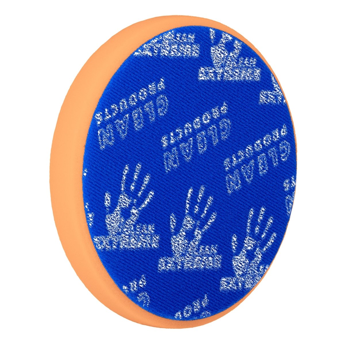 Polierschwamm abrasiv - retikuliert Orange 135 mm - 1 Stück - CLEANEXTREME