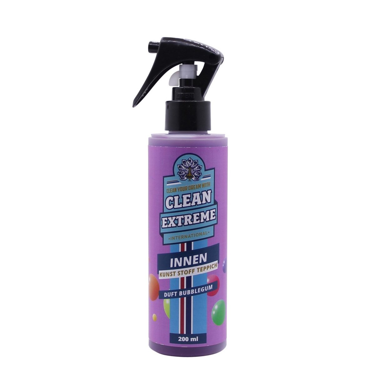 Auto-Innenreiniger BUBBLEGUM - Kunst-Stoff-Teppich - 200 ml - CLEANEXTREME