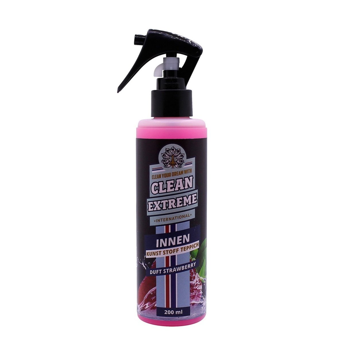Auto-Innenreiniger STRAWBERRY - Kunst-Stoff-Teppich - 200 ml - CLEANEXTREME