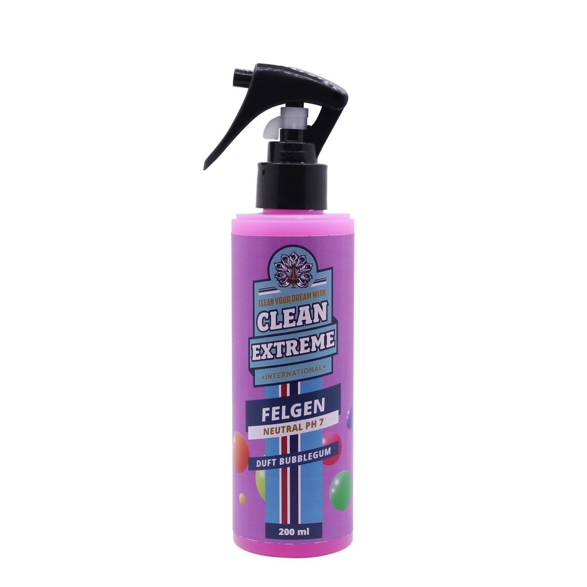 Felgenreiniger P redblue BUBBLEGUM Säurefrei pH-neutral mit Farbumschlag 200 ml (Alufelgenreiniger) - CLEANEXTREME