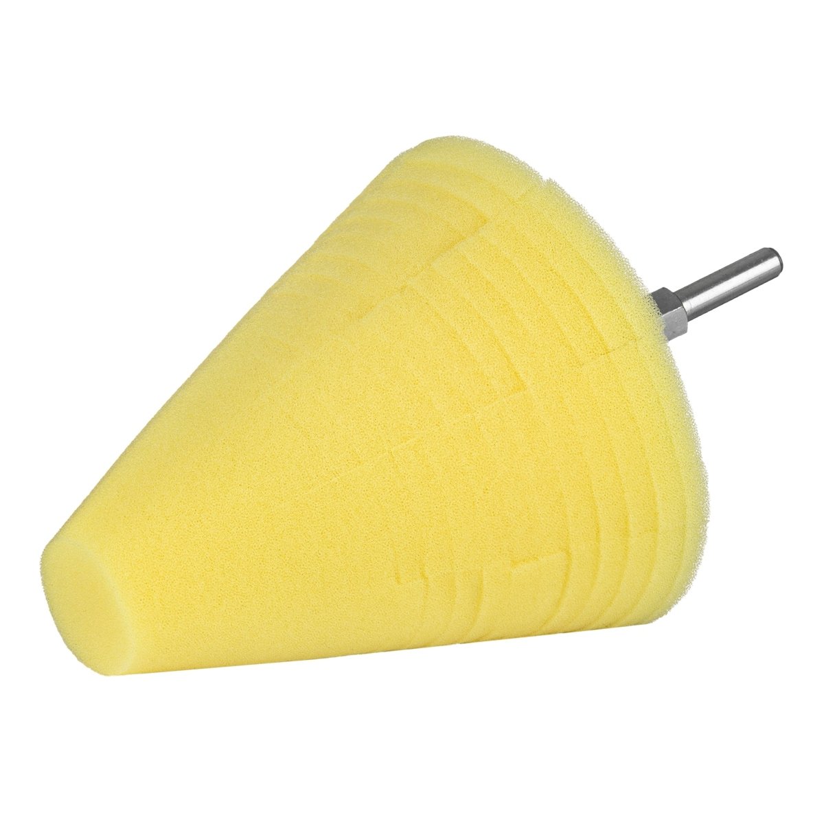 PROFI Polier-Schwamm abrasiv Gelb - Polieraufsatz - Reinigungs-Schwamm für Bohrmaschine und Akkuschrauber - 1 Stück - CLEANEXTREME