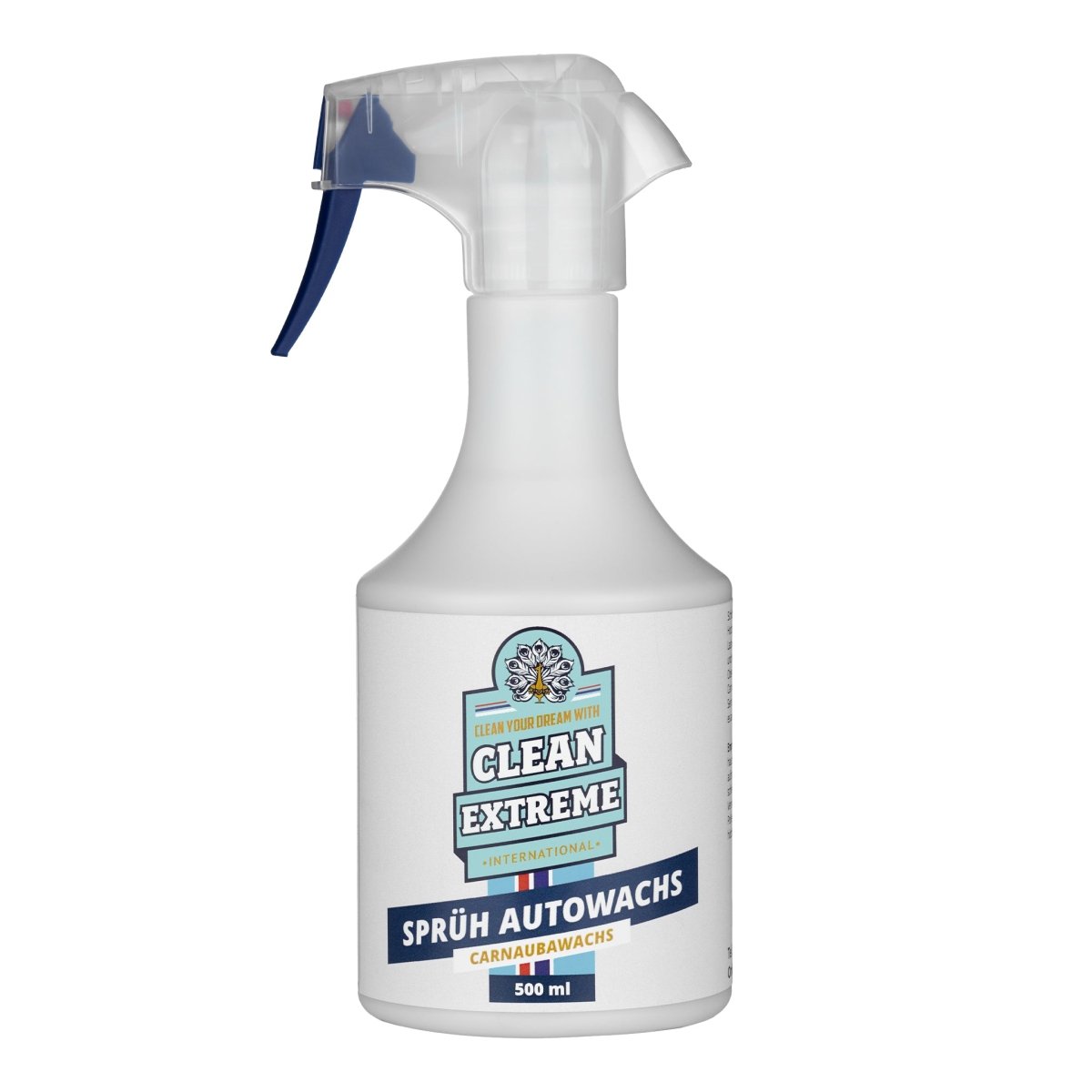 Sprüh-WACHS 3 Monate Brillanz Auto-Lackversiegelung (Carnaubawachs) - 500 ml - CLEANEXTREME
