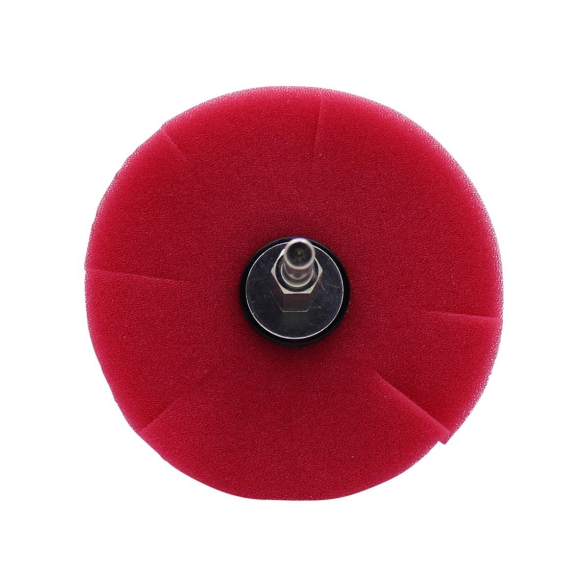 PROFI Polier-Schwamm Fine-Finish Rot - Polieraufsatz - Reinigungs-Schwamm für Bohrmaschine und Akkuschrauber - 1 Stück - CLEANEXTREME