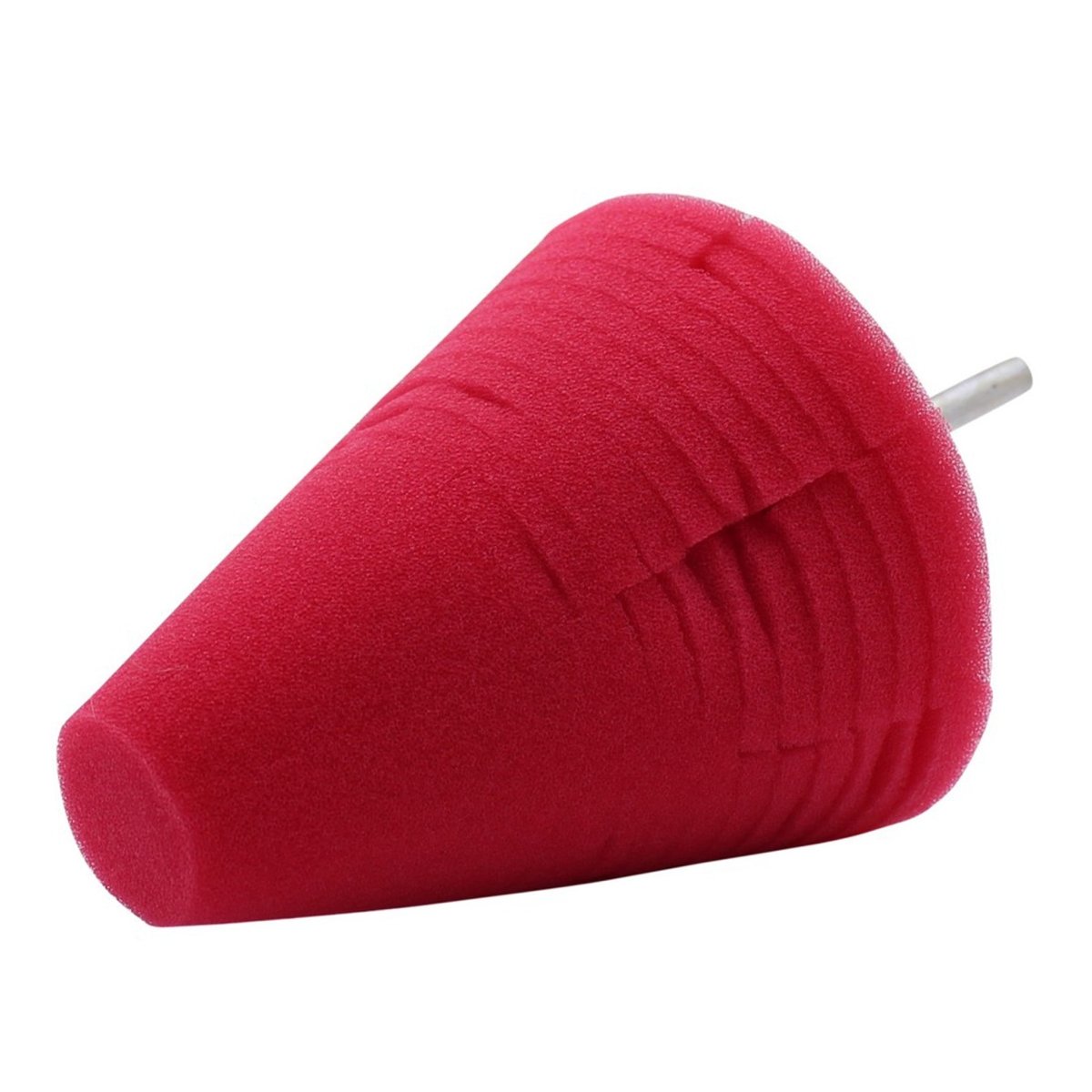 PROFI Polier-Schwamm Fine-Finish Rot - Polieraufsatz - Reinigungs-Schwamm für Bohrmaschine und Akkuschrauber - 1 Stück - CLEANEXTREME