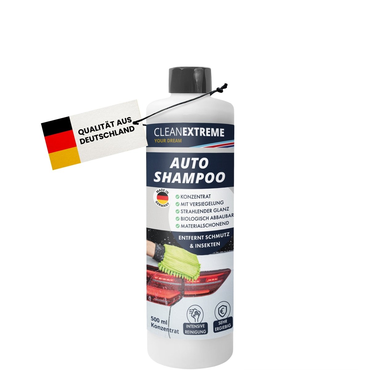 Autoshampoo Konzentrat mit Wachs 500 ml - CLEANEXTREME