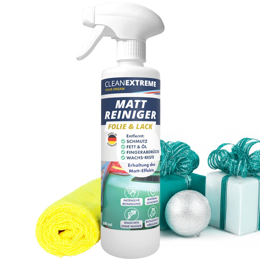 Auto Matt Reiniger Folie & Lack 500 ml + Allroundtuch - CLEANEXTREME