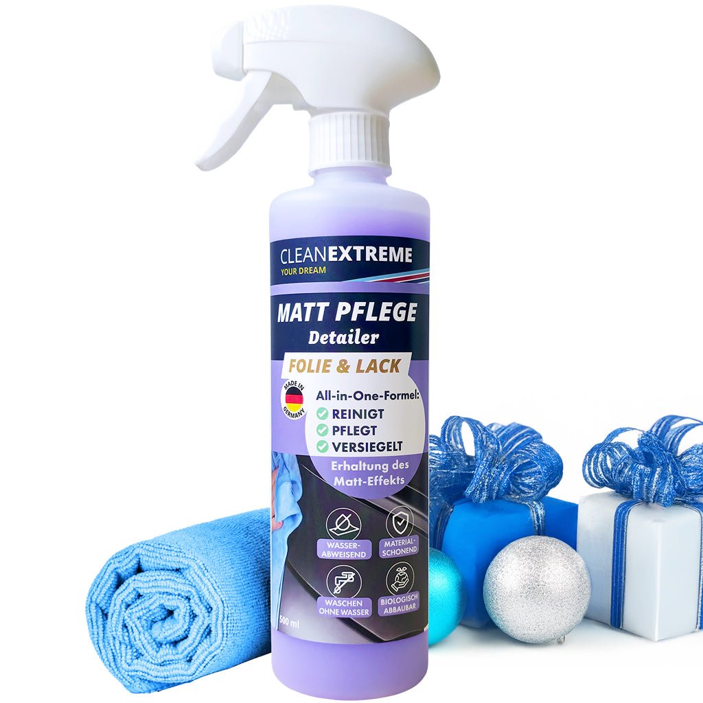 Auto Matt Pflege Folie & Lack mit Versiegelung 500 ml + Poliertuch - CLEANEXTREME