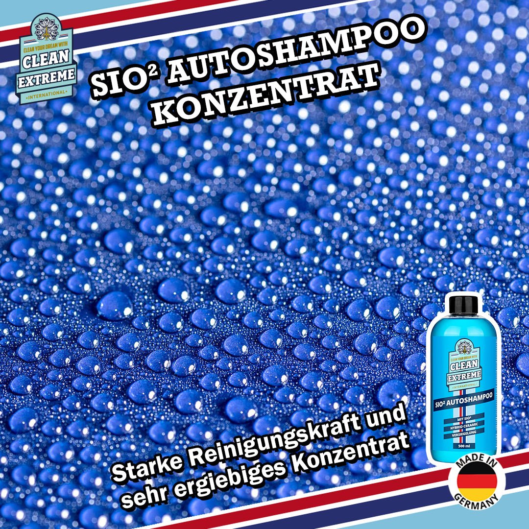 Auto - Wasch - Set SIO² HYBRID CERAMIC Glanz Lack & Folie inkl. Wasch - Eimer mit Deckel - CLEANEXTREME