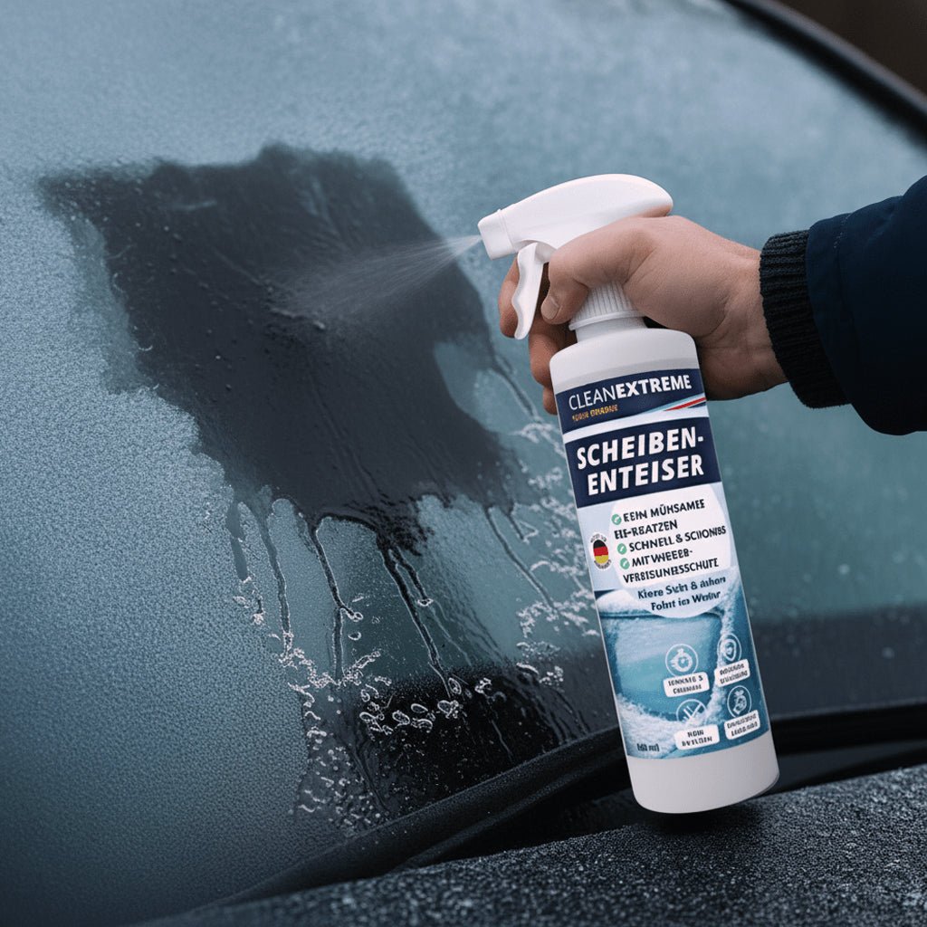 CLEANEXTREME Winter - Profi - Set Frostschutz & Enteiser – 4,8 L Wischwasser + 500 ml Enteiser - Spray - CLEANEXTREME