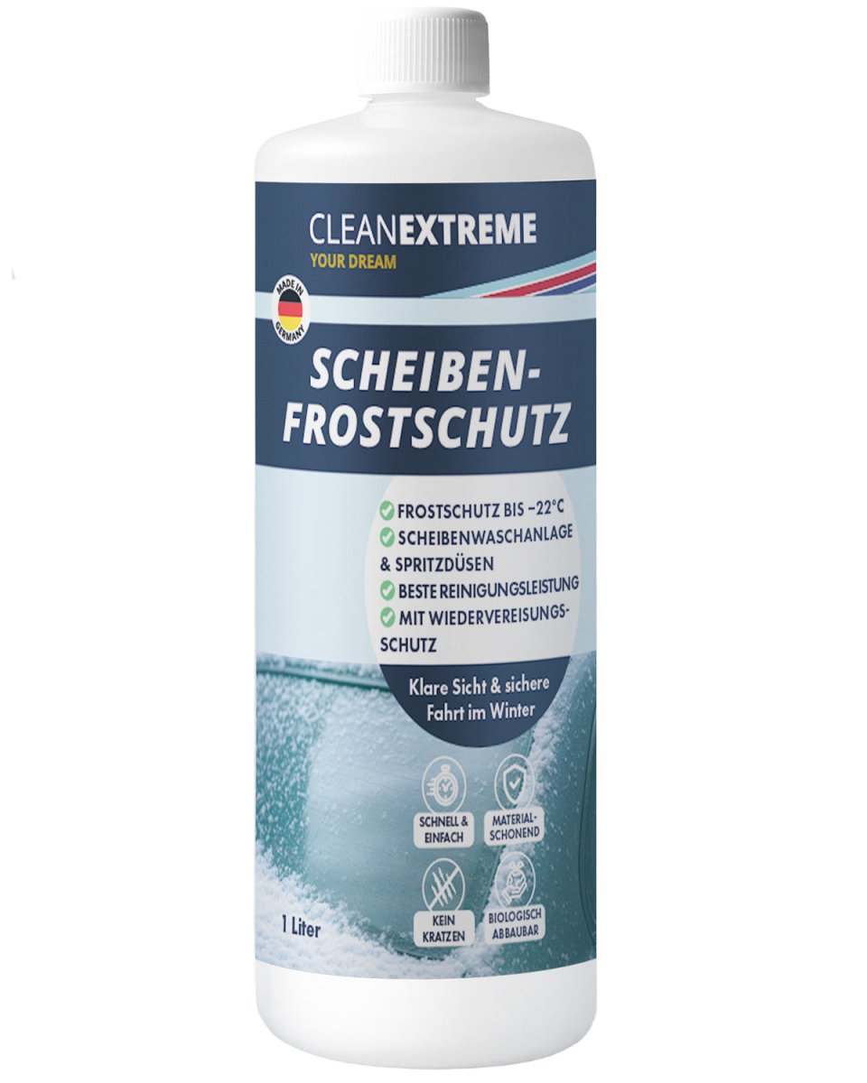 Winter-Sicht-Set – Scheibenreiniger 1 L & Enteiser-Spray 500 ml + Gratis Premium-Mikrofaser-Tuch