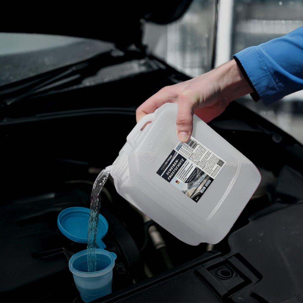 CLEANEXTREME Winter - Profi - Set Frostschutz & Enteiser – 4,8 L Wischwasser + 500 ml Enteiser - Spray - CLEANEXTREME