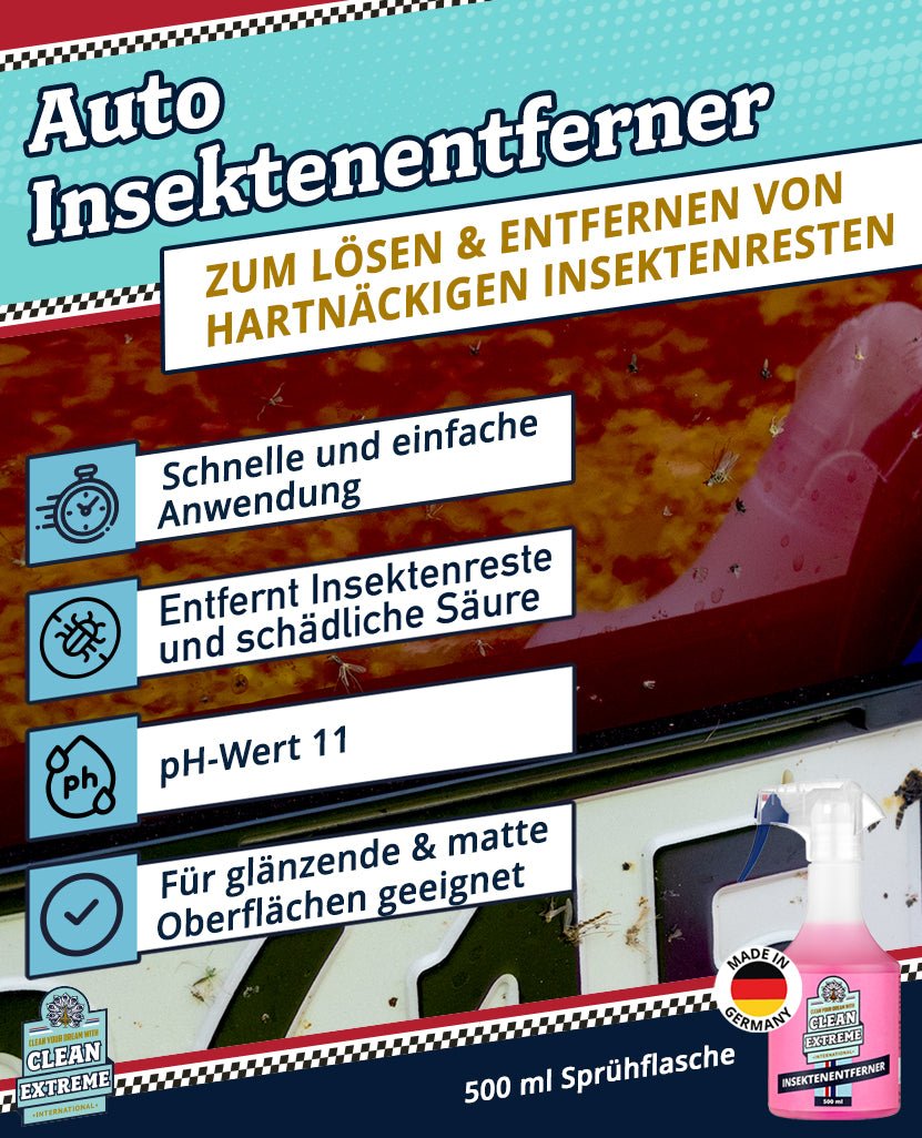 Auto - Insektenentferner 500 ml (Insektenreiniger) - CLEANEXTREME