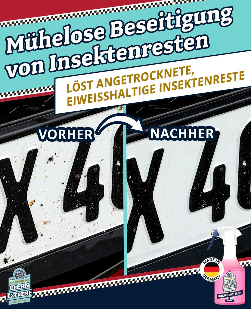 Auto - Insektenentferner 500 ml (Insektenreiniger) - CLEANEXTREME