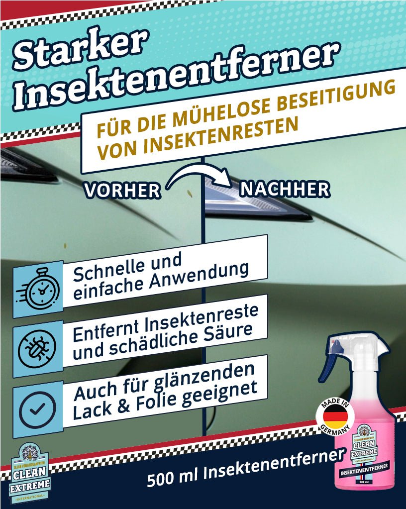 Auto - Wasch - Set Base Matt Folie & Lack inkl. Wasch - Eimer mit Deckel - CLEANEXTREME