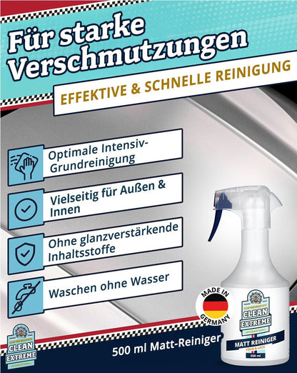 Auto - Set Mattlack / Mattfolie – Reinigung + Pflege MAXI - CLEANEXTREME