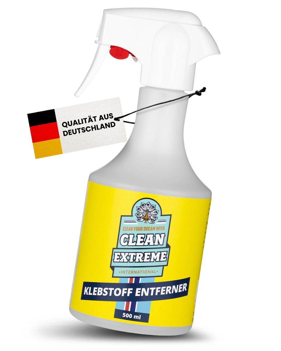 Aufkleber + Klebstoff - ENTFERNER - Klebstofflöser 500 ml entfernt schnell & sauber Klebstoffreste - gute Kriech - Eigenschaften ermöglichen ein leichteres Abziehen älterer Aufkleber - materialschonend - CLEANEXTREME