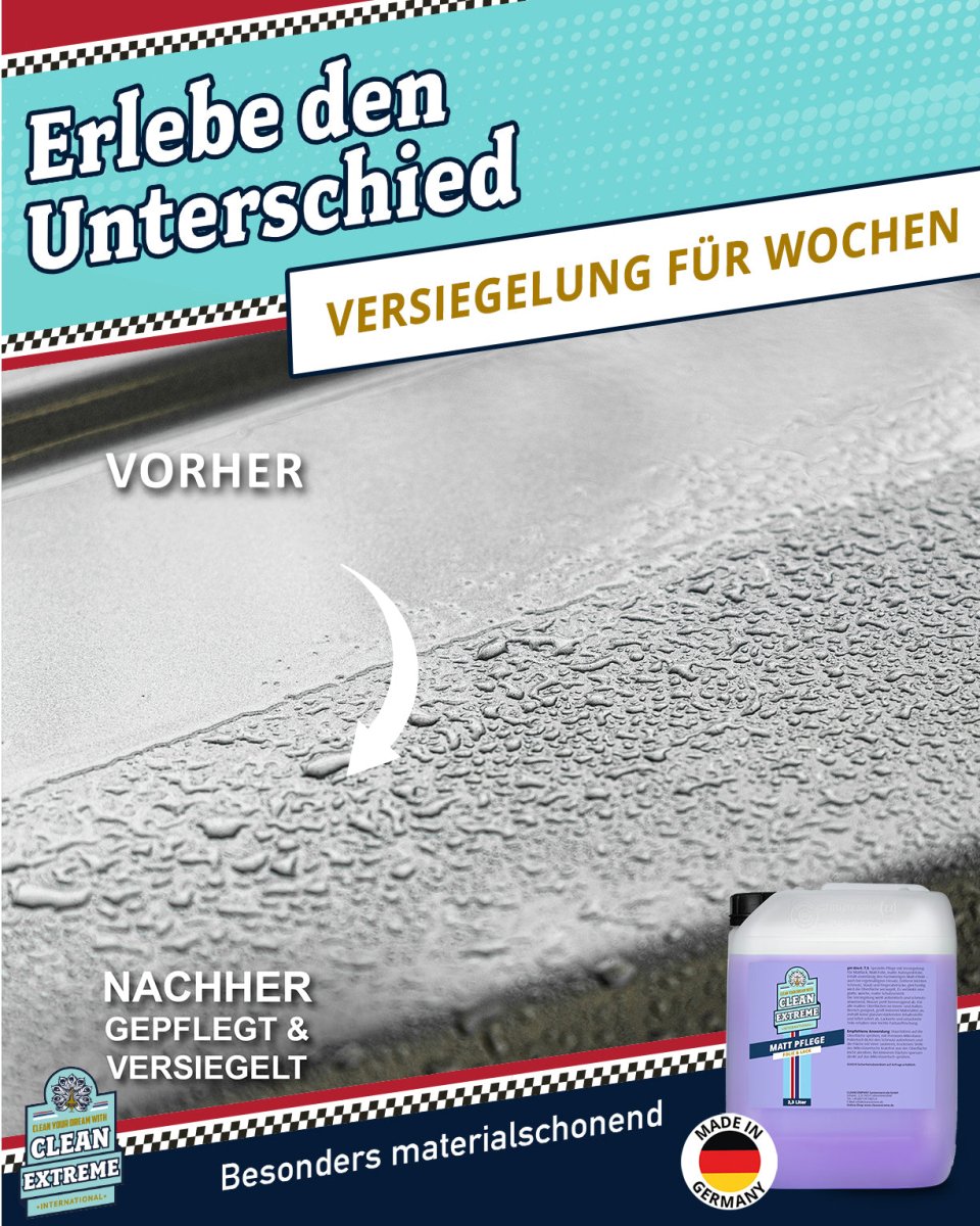 Auto Matt Pflege Folie & Lack mit Versiegelung - Detailer - 2,3 Liter - CLEANEXTREME