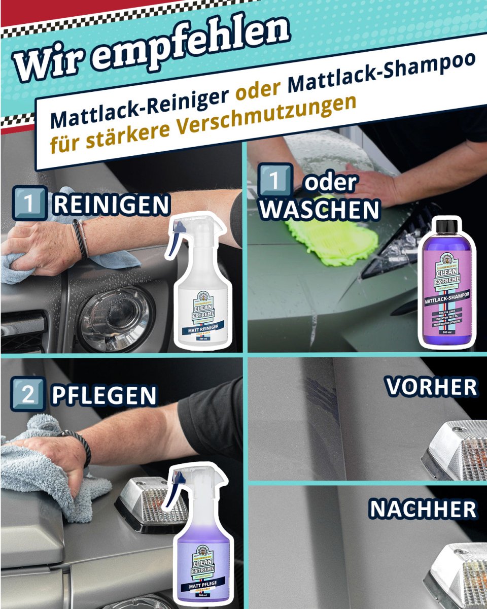 Auto Matt Pflege Folie & Lack mit Versiegelung - Detailer - 500 ml - CLEANEXTREME