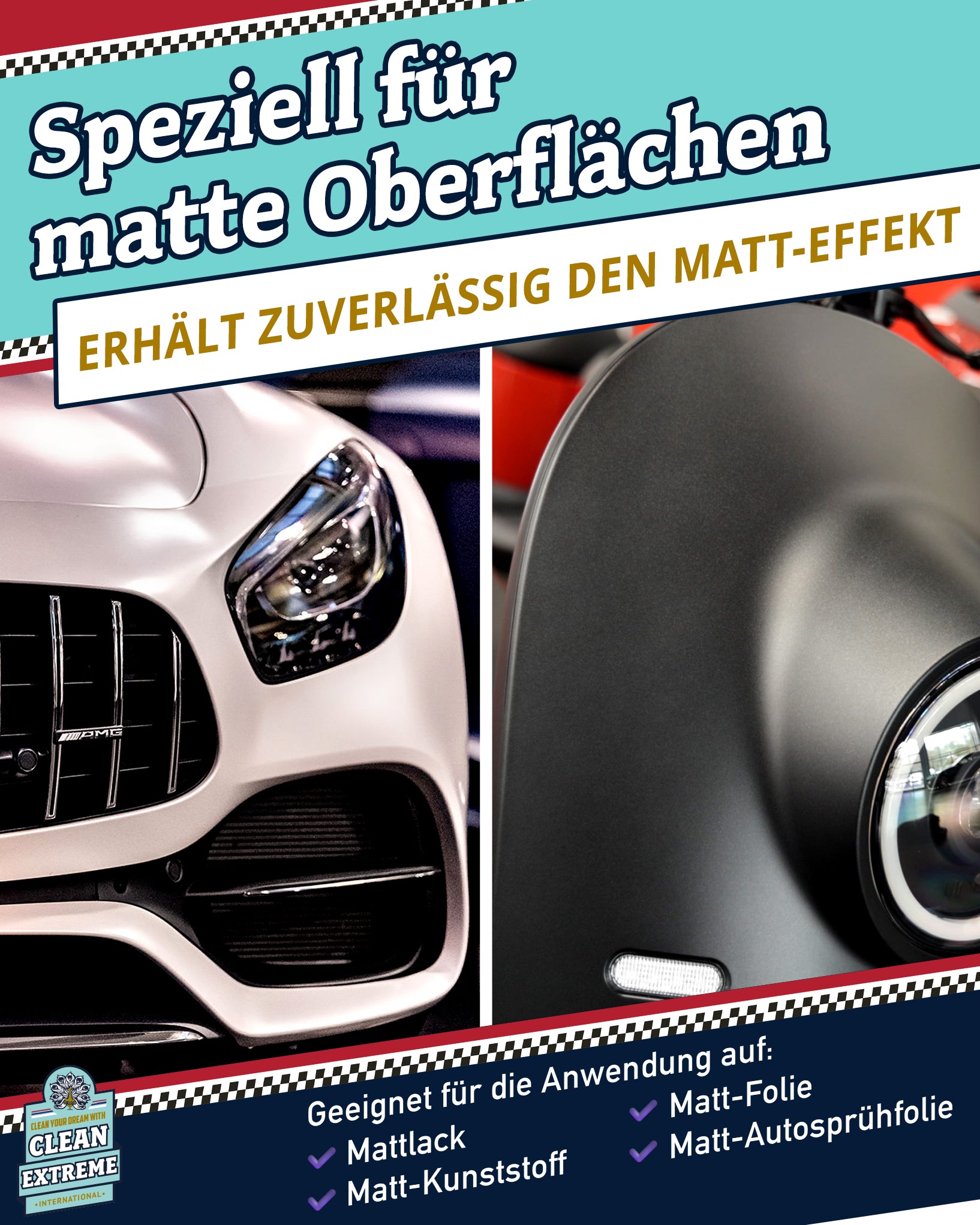 Auto Matt Pflege Folie & Lack mit Versiegelung - Detailer - 500 ml