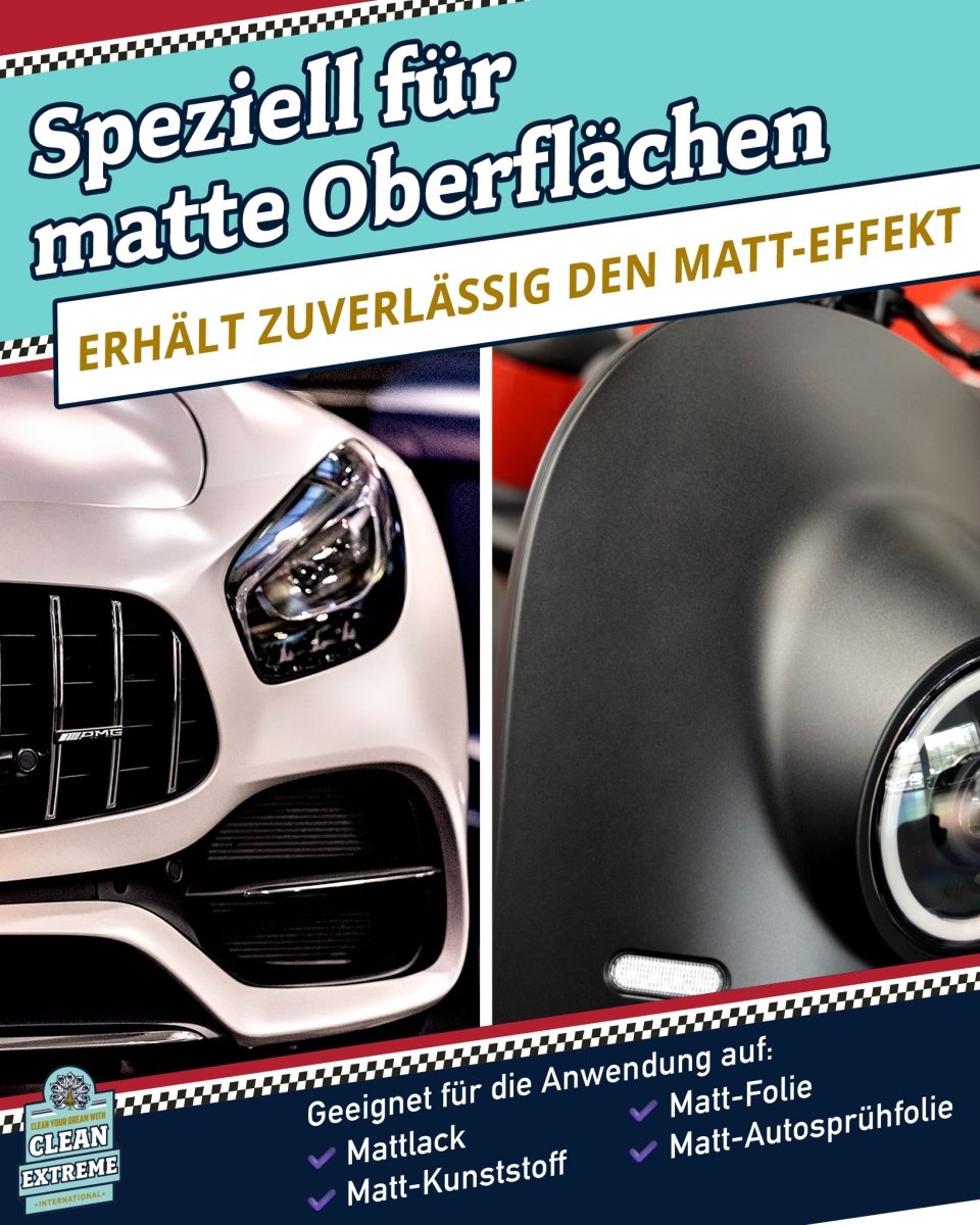 Auto Matt Pflege Folie & Lack mit Versiegelung - Detailer - 500 ml - CLEANEXTREME