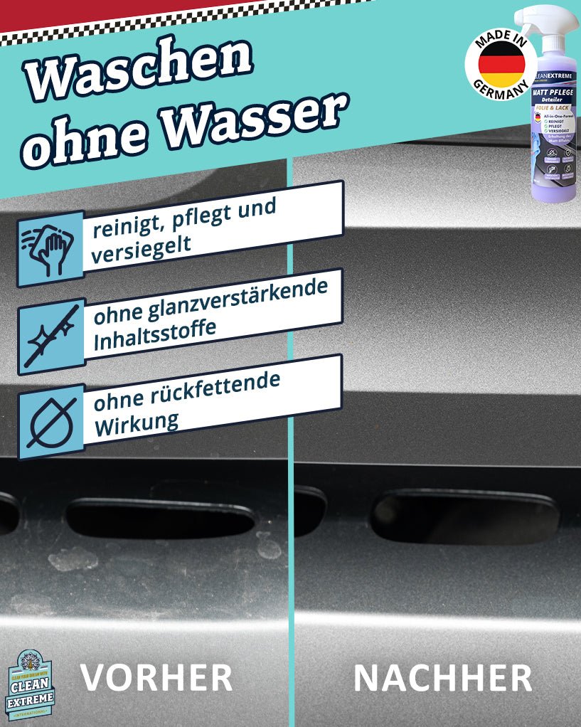 Auto Matt Pflege Folie & Lack mit Versiegelung - Detailer - 500 ml - CLEANEXTREME