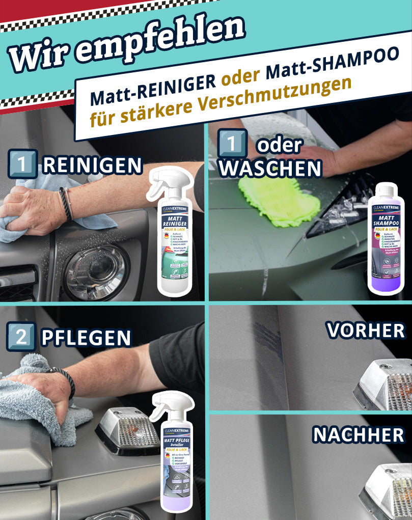 Auto Matt Pflege Folie & Lack mit Versiegelung - Detailer - 500 ml
