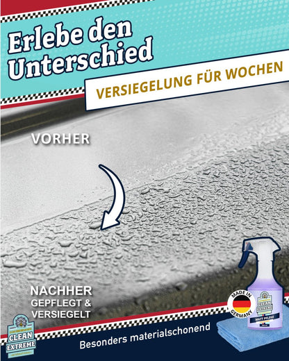 Auto Matt Pflege Folie & Lack + Poliertuch BLAU MAXI Set - CLEANEXTREME