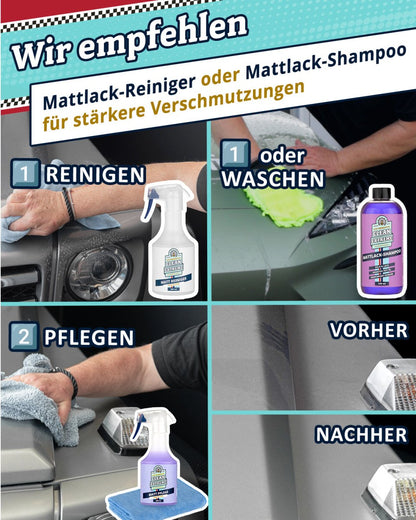 Auto Matt Pflege Folie & Lack + Poliertuch BLAU MAXI Set - CLEANEXTREME