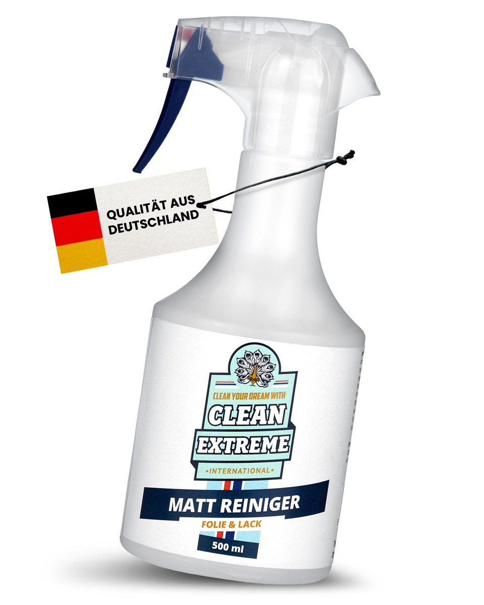 Auto Matt Reiniger Folie & Lack 500 ml entfernt Schmutz, Öl & Fett, Fingerabdrücke, Wachs - Reste einfach & schnell - CLEANEXTREME