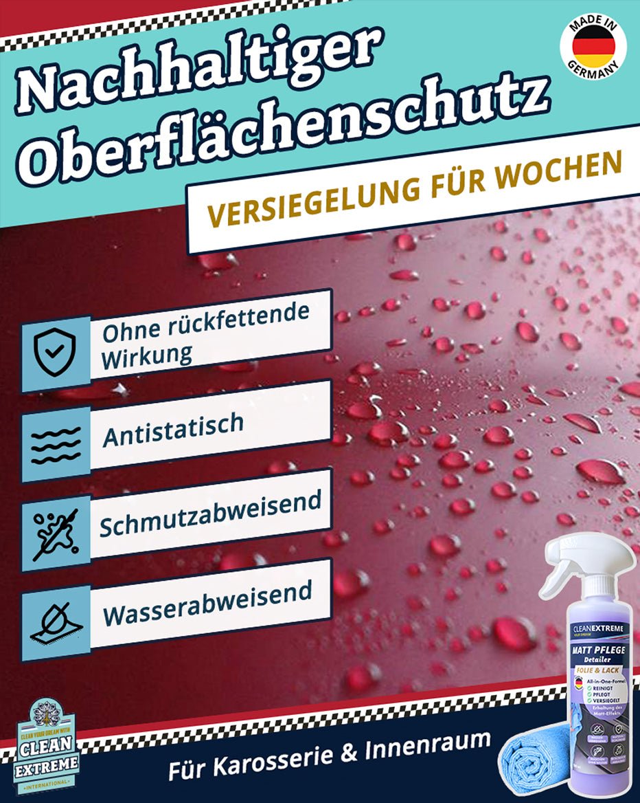 Auto - Set Mattlack / Mattfolie – Reinigung + Pflege MAXI - CLEANEXTREME