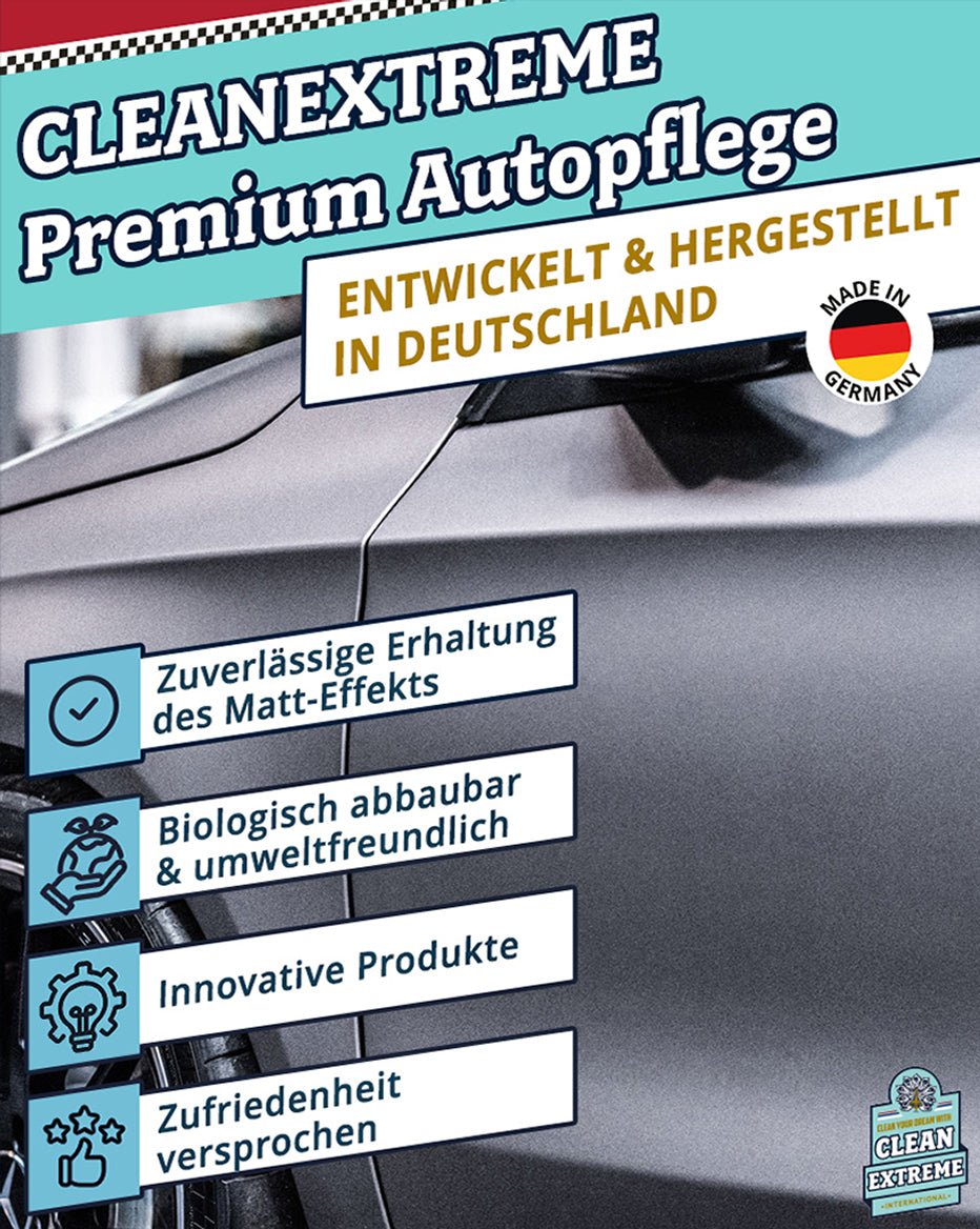 Auto - Set Mattlack / Mattfolie – Reinigung + Pflege MAXI - CLEANEXTREME