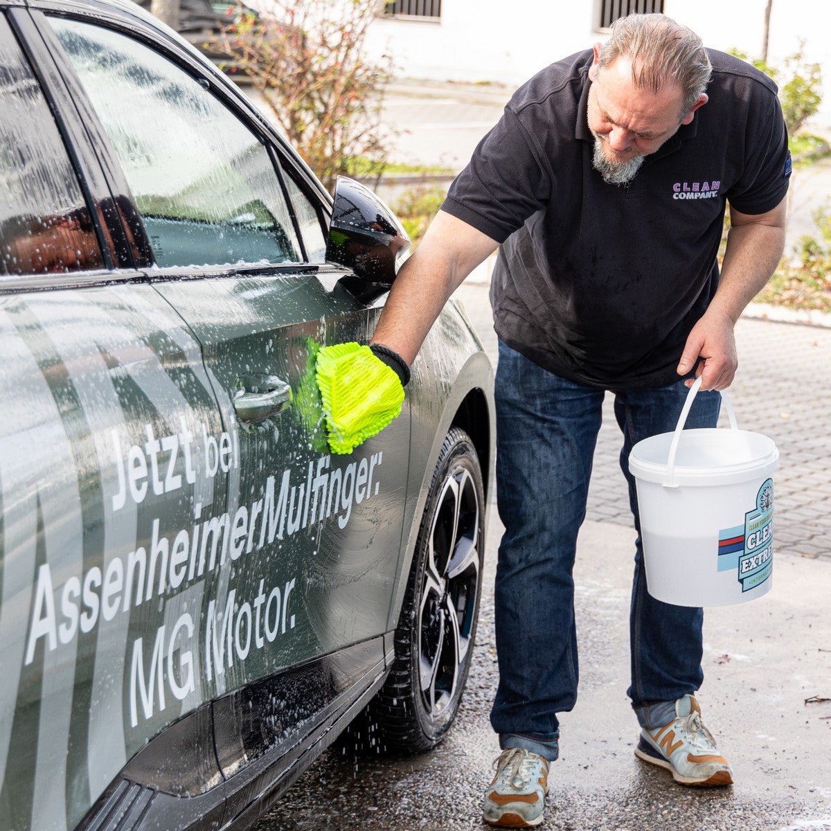 Auto-Wascheimer 10 Liter mit Deckel - 1 Stück - CLEANEXTREME