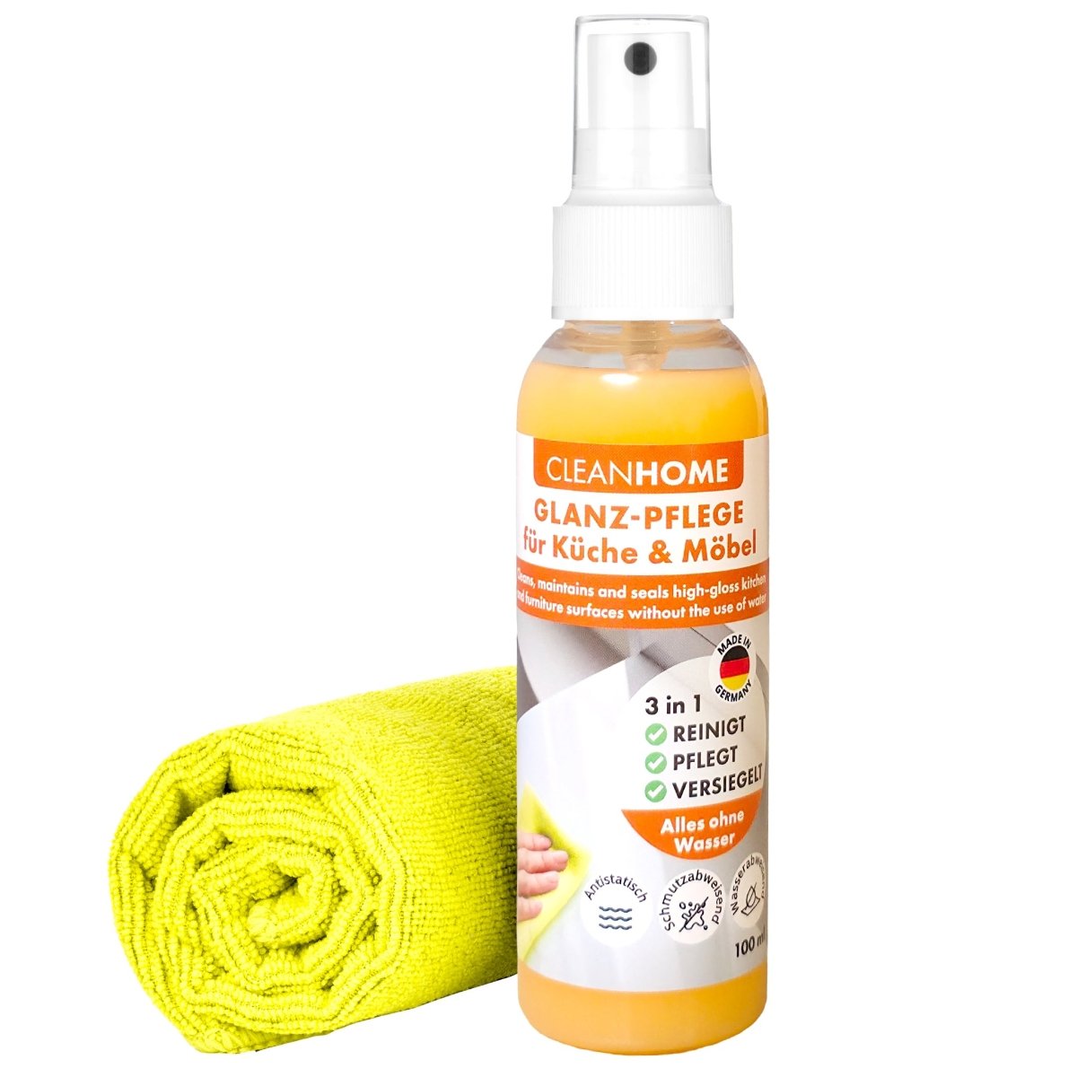 CLEANHOME Glanz - PFLEGE Set für Küche & Möbel - CLEANEXTREME