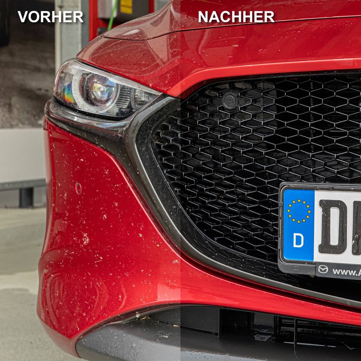Autoshampoo 4 - in - 1: Shampoo - Insekten - Felgen - Öl - 500 ml löst einfach & effektiv stärkere Verschmutzungen von Lack, Autofolie, Felgen, Glas, Edelstahl, Aluminium, Kunststoff von Straßen - und Umwelt - Schmutz, Insekten, Felgenstaub, Öl, Fett, Salz uvm. - CLEANEXTREME