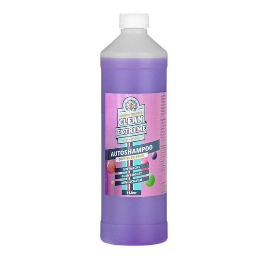 Autoshampoo Konzentrat BUBBLEGUM mit Wachs 1 Liter - CLEANEXTREME