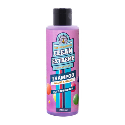 Autoshampoo Konzentrat BUBBLEGUM mit Wachs 200 ml - CLEANEXTREME