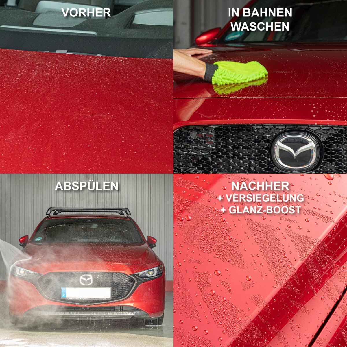 Autoshampoo Konzentrat BUBBLEGUM mit Wachs 0,5 Liter - CLEANEXTREME