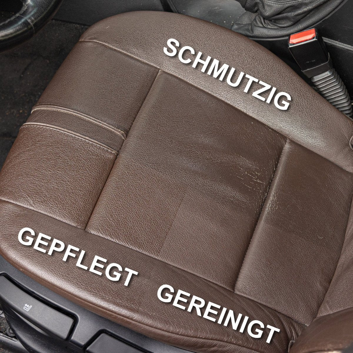 Leder Reiniger + Pflege + Bürste + Tuch Set - CLEANEXTREME