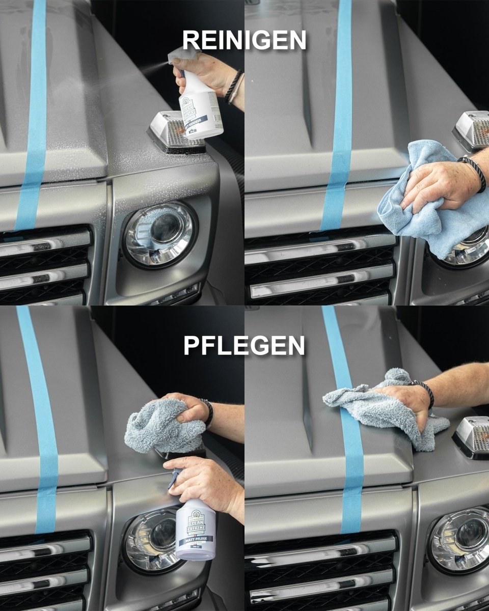 Set „Mattlack / Mattfolie“ – Reinigung + Pflege MEDIUM - CLEANEXTREME