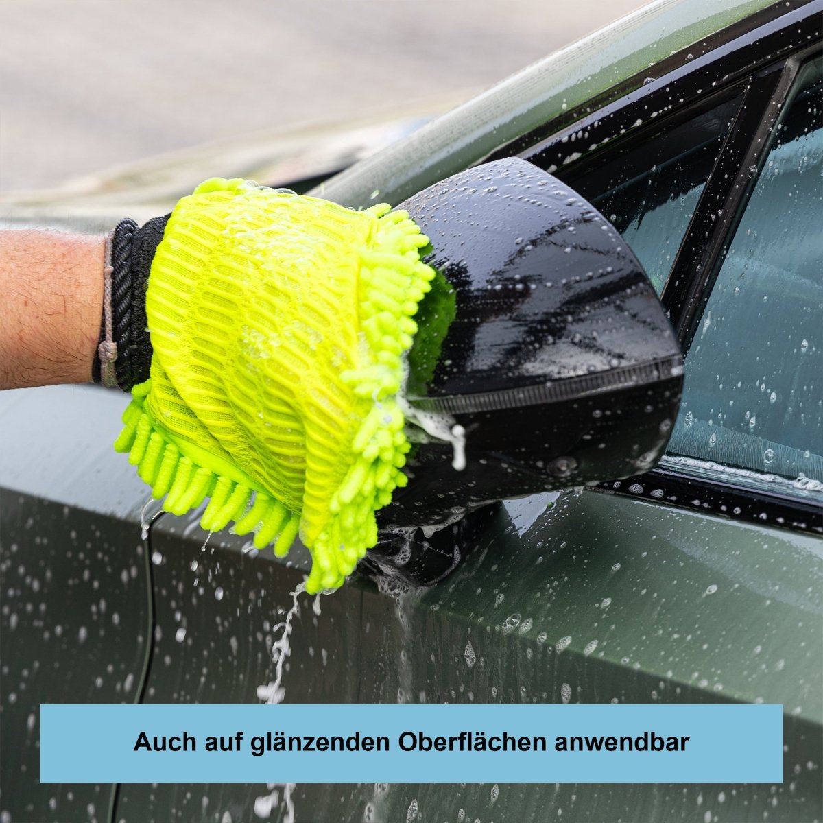 Mattlack Auto-Shampoo Folie & Lack - 0,5 Liter + MICRO Auto-Waschhandschuh DUO Set - CLEANEXTREME