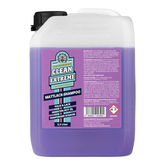 Mattlack Auto - Shampoo Folie & Lack - Konzentrat - 2,3 Liter - CLEANEXTREME